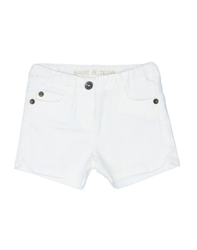 BABE & TESS Shorts & Bermuda White 97% Cotton, 3% Elastane