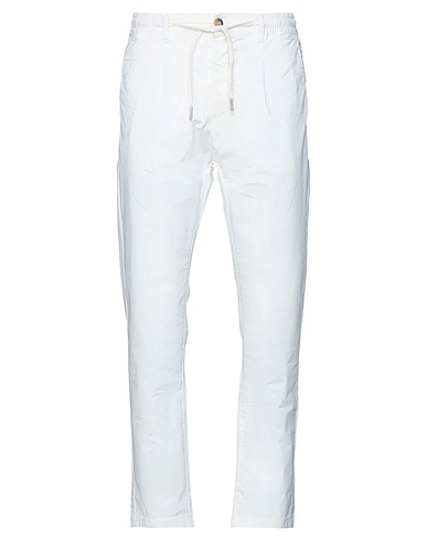 CRUNA Pantalone Bianco 97% Cotone, 3% Elastan