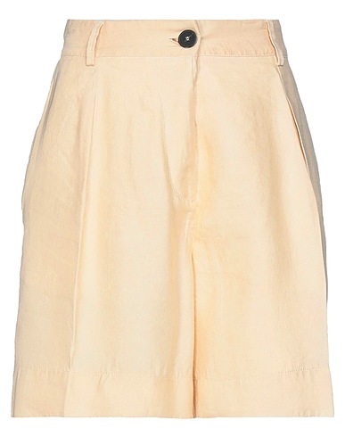 FORTE_FORTE Shorts & Bermuda Beige 39% Linen, 32% Cupro, 29% Lyocell