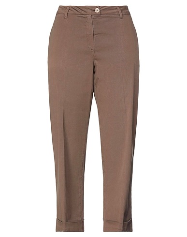 RE_HASH Casual trouser Brown 64% Lyocell, 34% Cotton, 2% Elastane