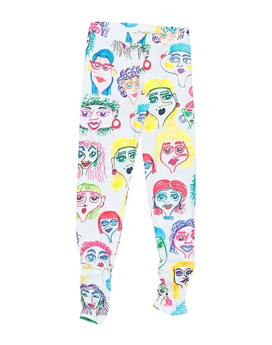 MOSCHINO TEEN Leggings White 95% Cotton, 5% Elastane