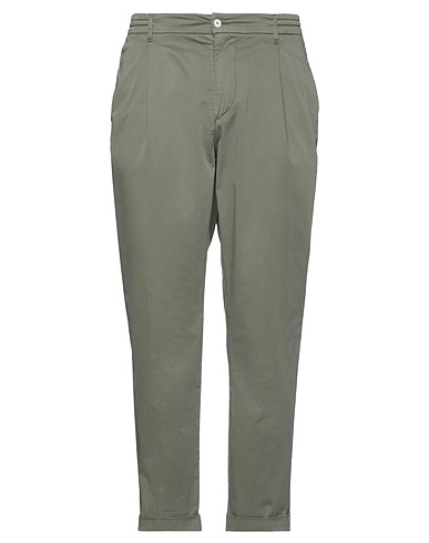 0/ZERO CONSTRUCTION Casual pants Military green 97% Cotton, 3% Elastane