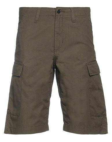 CARHARTT WIP Shorts & Bermuda Verde militare 100% Cotone