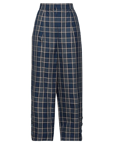 MANILA GRACE Casual trouser Midnight blue 100% Cotton