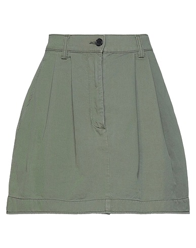 DEPARTMENT 5 Mini skirt Military green 100% Cotton