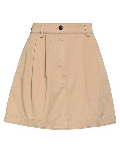 DEPARTMENT 5 Mini skirt Camel 100% Cotton