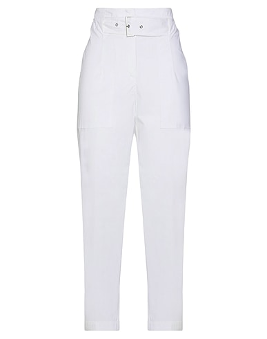 PESERICO Casual trouser White 95% Cotton, 5% Elastane