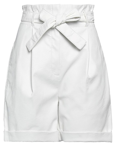 PHILOSOPHY di LORENZO SERAFINI Shorts & Bermuda White 100% Viscose, Polyurethane resin