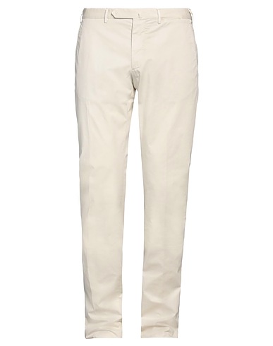 SANTANIELLO Casual pants Ivory 97% Cotton, 3% Elastane