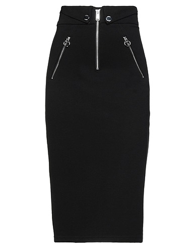 GUESS Midi skirt Black 68% Viscose, 26% Polyamide, 6% Elastane