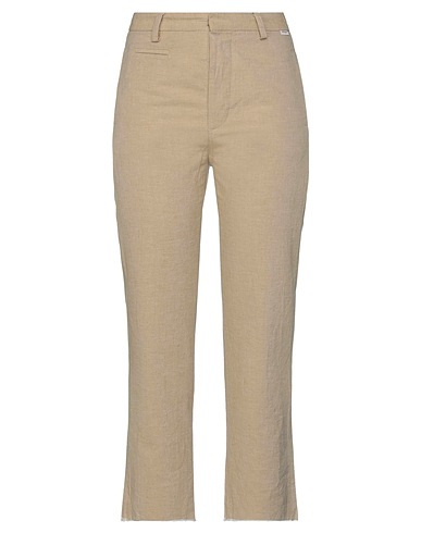 ROŸ ROGER'S Casual pants Beige 67% Cotton, 33% Linen