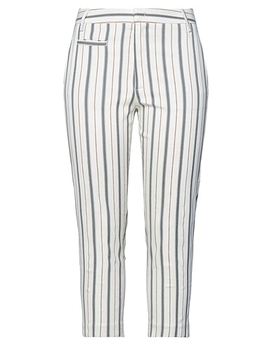 DONDUP Casual trouser Ivory 53% Cotton, 19% Viscose, 15% Acetate, 12% Linen, 1% Elastane