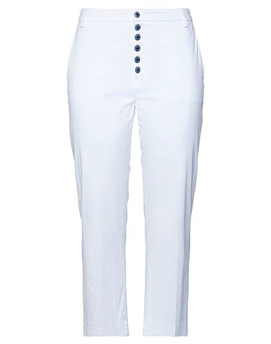 DONDUP Pantalone Bianco 96% Cotone, 4% Elastan