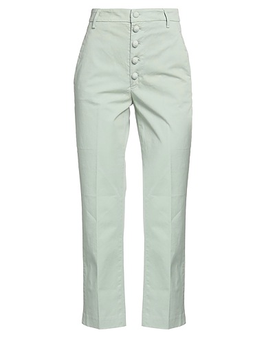 DONDUP Casual pants Light green 96% Cotton, 4% Elastane