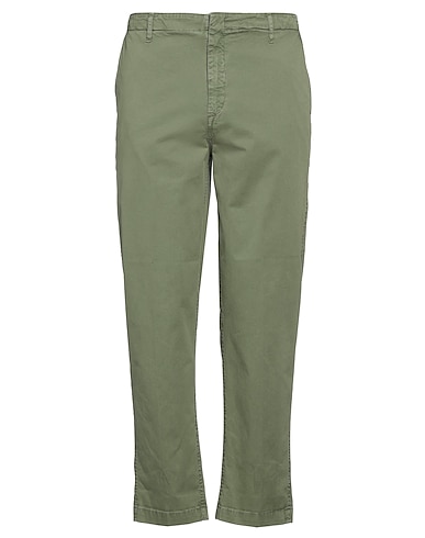 DONDUP Casual pants Military green 96% Cotton, 4% Elastane