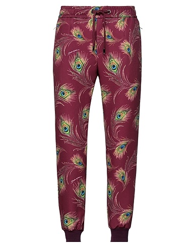 DOLCE&GABBANA Casual trouser Burgundy 96% Cotton, 4% Elastane