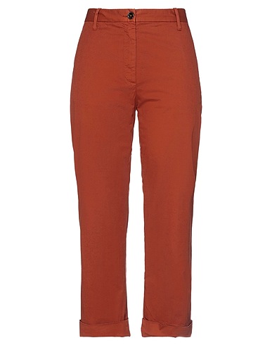 NINE IN THE MORNING Casual pants Rust 86% Cotton, 10% Linen, 4% Elastane