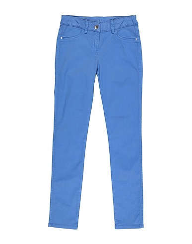EDDIE PEN Casual trouser Blue 96% Cotton, 4% Elastane