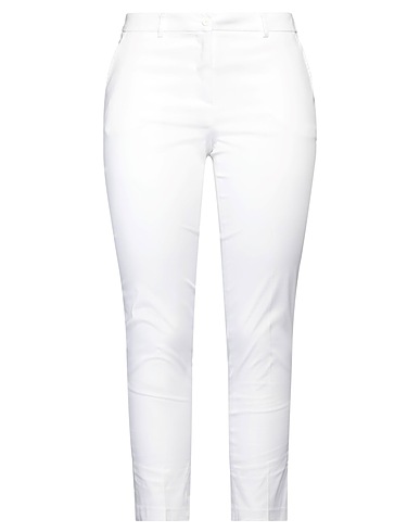 SEVENTY VENEZIA Casual trouser White 98% Cotton, 2% Elastane