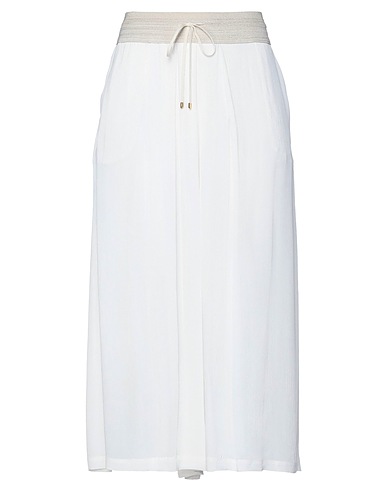 LORENA ANTONIAZZI Casual pants White 100% Polyester