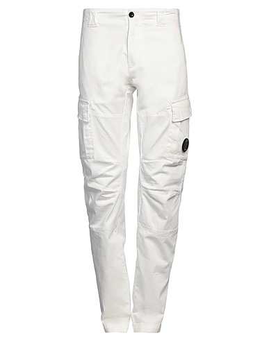C.P. COMPANY Casual pants White 98% Cotton, 2% Elastane