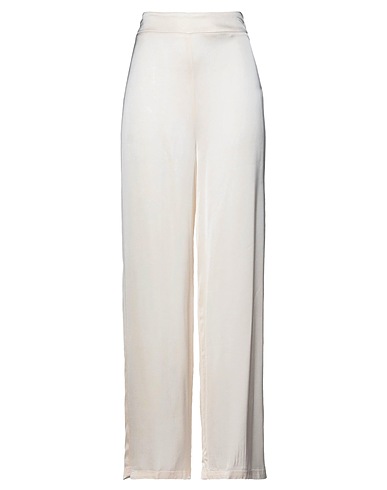 ALESSIA SANTI Casual trouser Ivory 97% Viscose, 3% Elastane