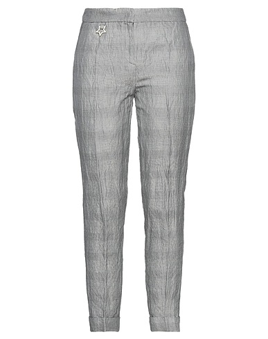 LORENA ANTONIAZZI Casual trouser Midnight blue 84% Cotton, 11% Metallic fiber, 5% Silk
