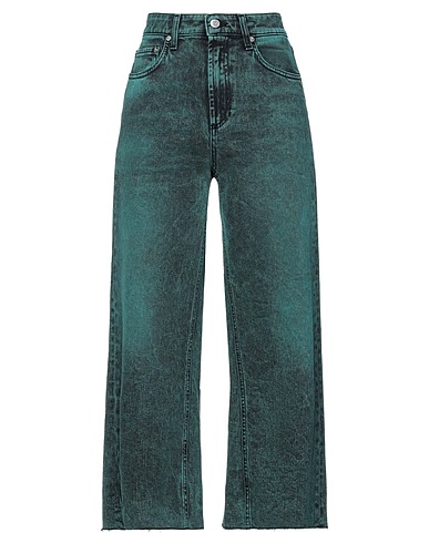 DEPARTMENT 5 Denim pants Green 98% Cotton, 2% Elastane