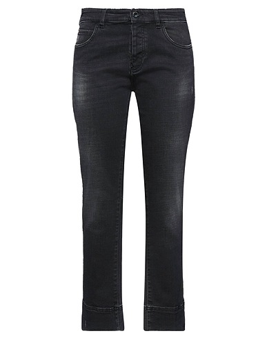 EMPORIO ARMANI Denim pants Black 97% Cotton, 3% Elastane