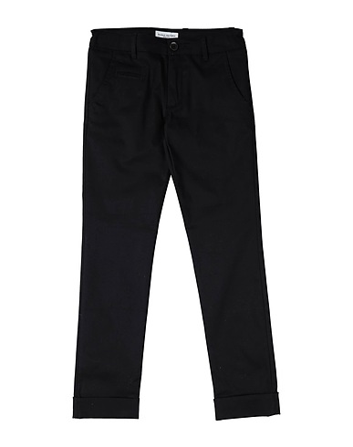 PAOLO PECORA Casual trouser Black 97% Cotton, 3% Elastane