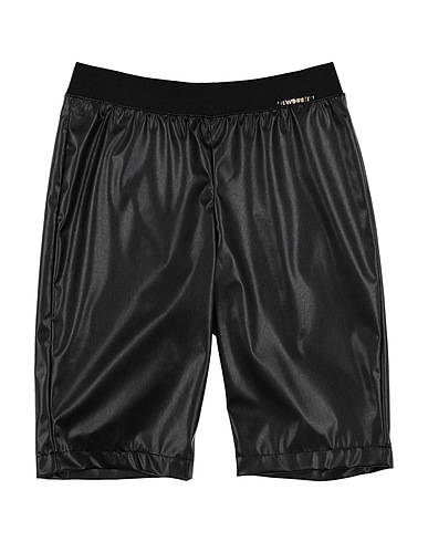 TWINSET Shorts & Bermuda Black 100% Polyester, Elastane