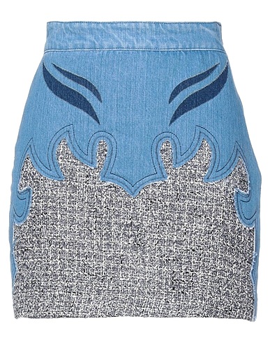 PINKO Denim skirt Blue 82% Cotton, 15% Acrylic, 3% Polyamide
