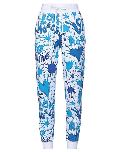 LOVE MOSCHINO Casual trouser Blue 100% Cotton, Elastane