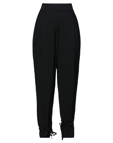 OTTOD'AME Casual trouser Black 89% Viscose, 11% Polyamide