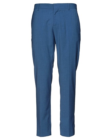 GREY DANIELE ALESSANDRINI Casual trouser Slate blue 69% Polyester, 29% Viscose, 2% Elastane