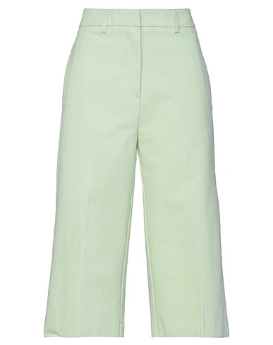 OTTOD'AME Casual trouser Light green 94% Cotton, 6% Linen