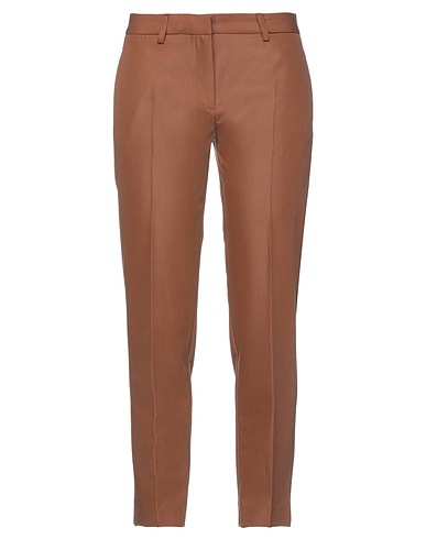 SIMONA CORSELLINI Casual pants Brown 72% Polyester, 23% Viscose, 5% Elastane