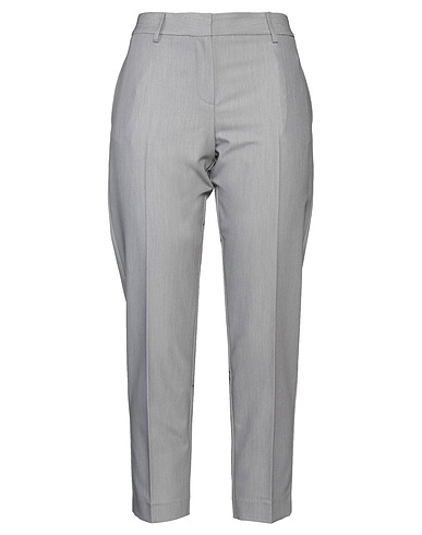 SIMONA CORSELLINI Casual pants Light grey 72% Polyester, 23% Viscose, 5% Elastane