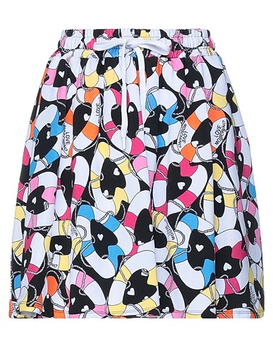 LOVE MOSCHINO Mini skirt Black 93% Cotton, 7% Elastane