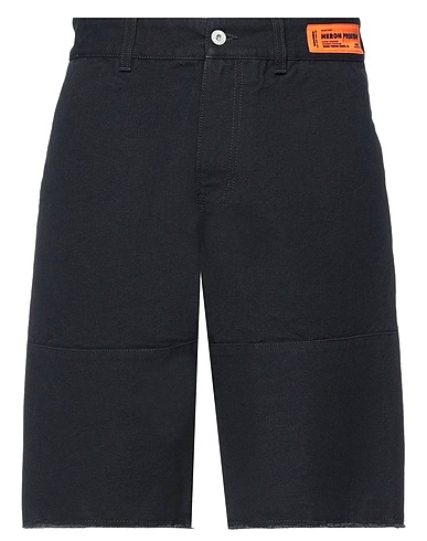 HERON PRESTON Shorts & Bermuda Black 100% Cotton