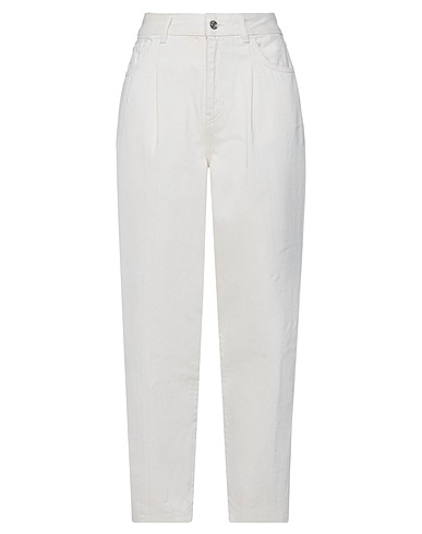 LIU •JO Pantaloni jeans Avorio 100% Cotone