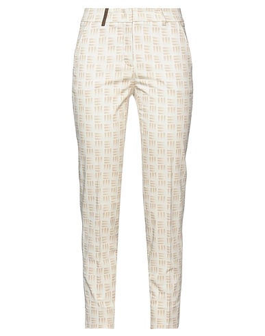 PESERICO Casual trouser Beige 97% Cotton, 3% Elastane