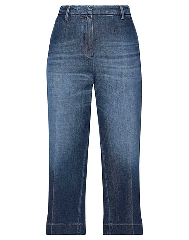 BARBA Napoli Cropped jeans Blue 99% Cotton, 1% Elastane