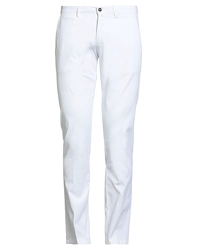 BRIGLIA 1949 Casual trouser White 97% Cotton, 3% Elastane