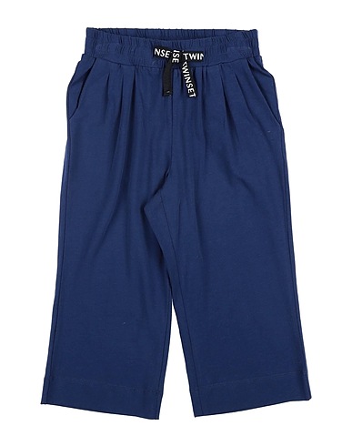TWINSET Casual trouser Midnight blue 95% Cotton, 5% Elastane