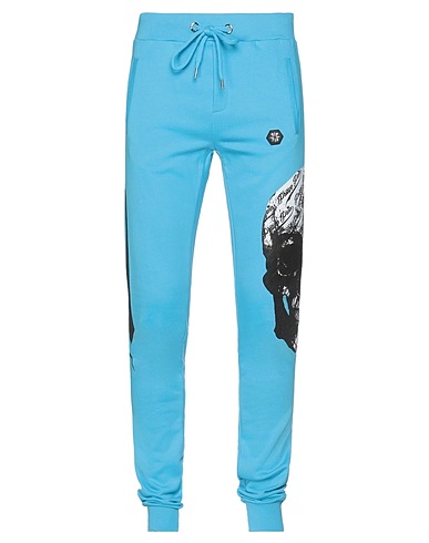 PHILIPP PLEIN Casual trouser Azure 100% Cotton