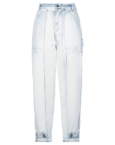 TWINSET Denim trousers Blue 100% Cotton, Polyester