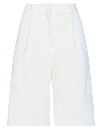 ESSE STUDIOS Shorts & Bermuda White 55% Cotton, 38% Polyester, 7% Elastane