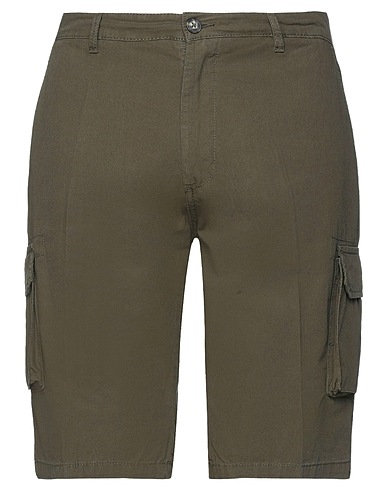 LIU •JO MAN Shorts & Bermudas Militärgrün 100% Baumwolle