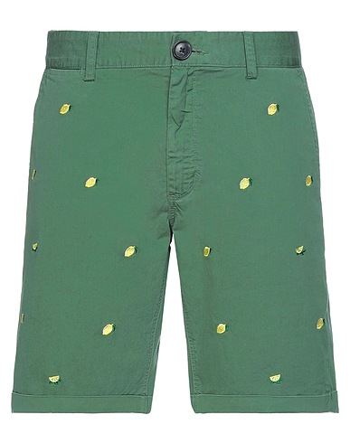SUN 68 Shorts & Bermuda Military green 97% Cotton, 3% Elastane